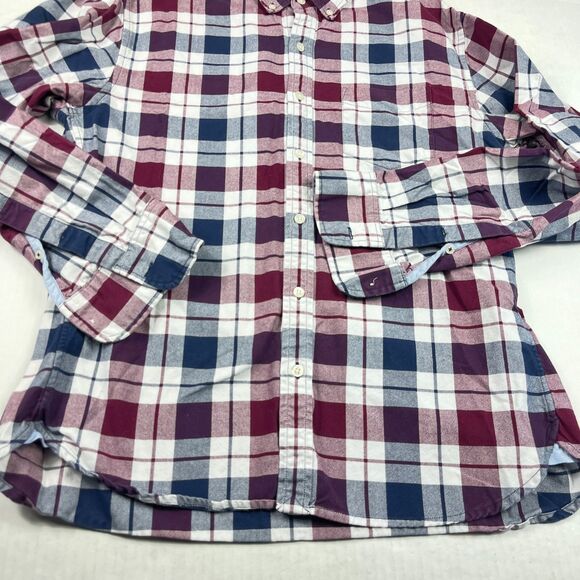 Bonobos Slim Fit Plaid Button Down Shirt Preppy Classic Fall Casual Work Large - Picture 3 of 11